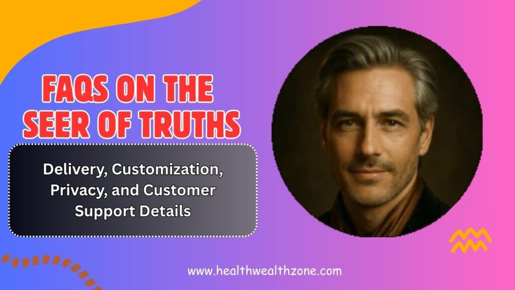 FAQs on The Seer of Truths: Delivery, Customization, Privacy, and Customer Support Details
