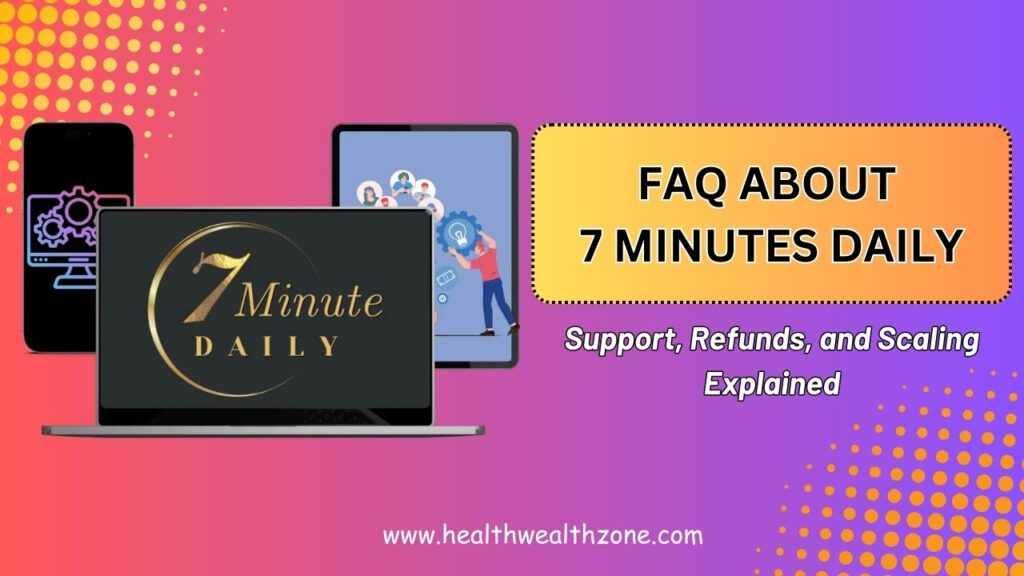 Frequently Asked Questions About 7 Minutes Daily: Support, Refunds, and Scaling Explained (2026)
