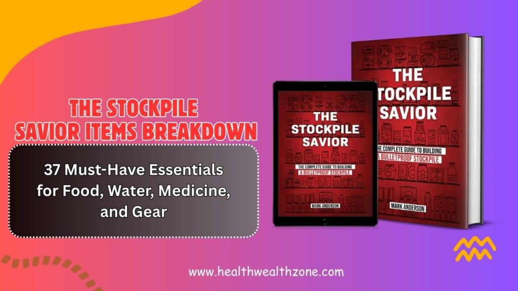 The Stockpile Savior Items Breakdown: 37 Must-Have Essentials for Food, Water, Medicine, and Gear